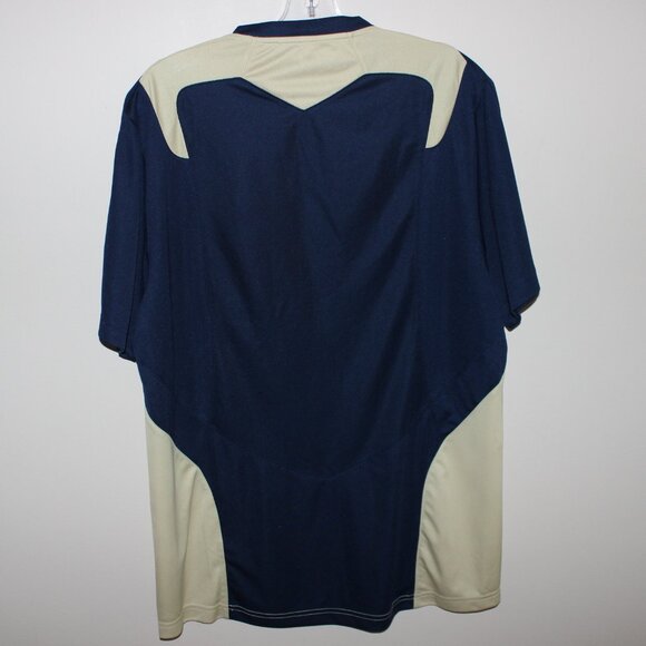 3/$77❤️Notre Dame Fighting Irish NCAA Adidas S/S crew neck jersey navy gold - Picture 9 of 11